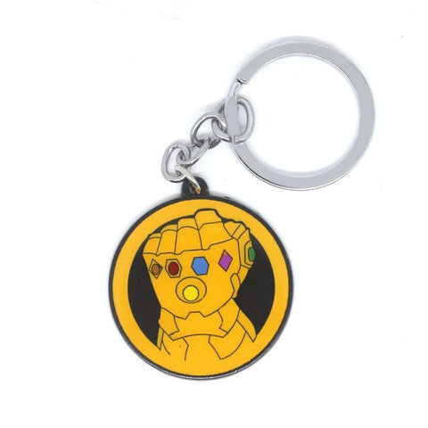 Infinity Gauntlet Metal Yellow Keychain From The Avengers Movie