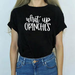 “What Up Grinches” Print from The Grinch Who Stole Christmas Movie Women’s Short Sleeve T-Shirt